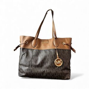 Michael Kors Extra Large Signature Coated Canvas Shoulder Bag